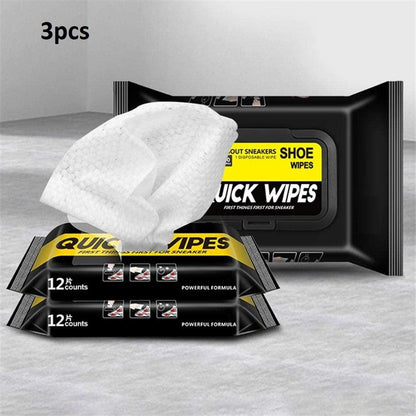 Shoe Tissue- Disposable 12 Pieces/Pack Shoe Sneaker Wipes Cleaner(Pack of 3)