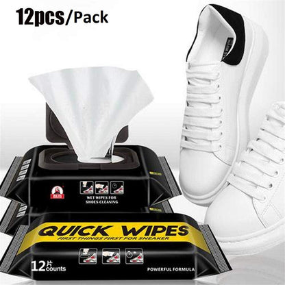 Shoe Tissue- Disposable 12 Pieces/Pack Shoe Sneaker Wipes Cleaner(Pack of 3)